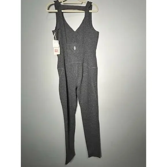 FP Movement x Hatch Women Never Better 1 Piece Jumpsuit Black Heather Size M NWT - Picture 3 of 10